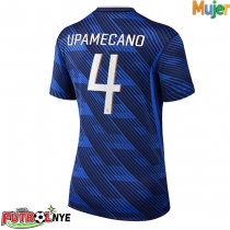 Camiseta Francia Dayot Upamecano #4 Primera Equipación para mujer Mundial 2026 manga corta
